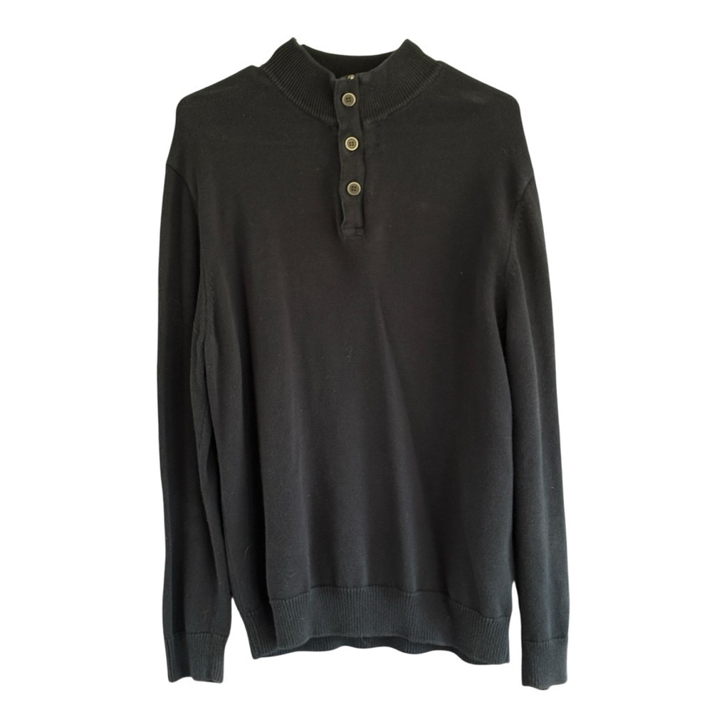 Refectory Mens Navy Sweater Size Large 100% Cotton